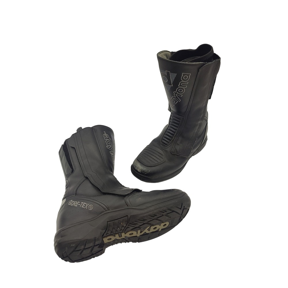 Daytona Men Moto Biker Rider M-Star GTX Boots 40 8 Black GoreTex Leather Touring